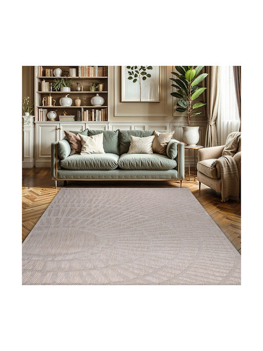 Beauty Home Sahara Art 9968 Set Modern Covoare pentru dormitor Din paie Bej 9968-ΣΕΤ 3buc