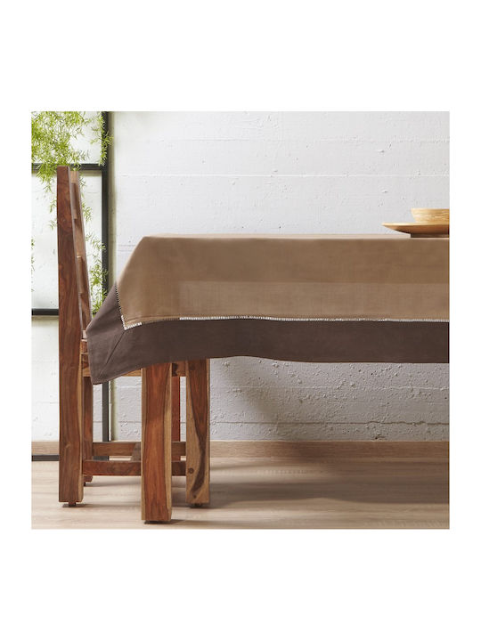 Aigaion Kariert Mocca/brown 85x85cm