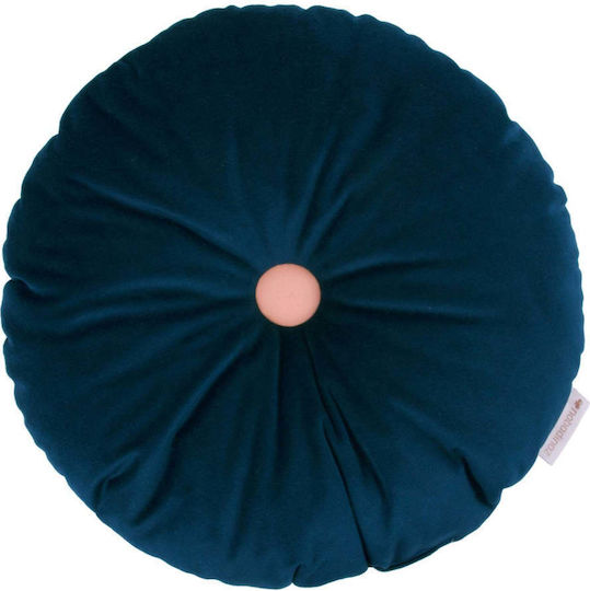 Nobodinoz Sofa-Kissen aus Samt Night Blue 35x35cm.