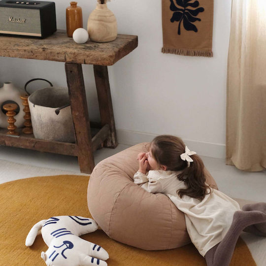 Bean Bag Chair Stool Landscape Sesame 90x90x16cm
