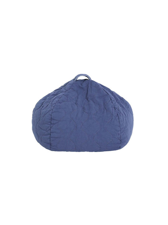 Bean Bag Chair Stool Landscape Cobalt 90x90x16cm