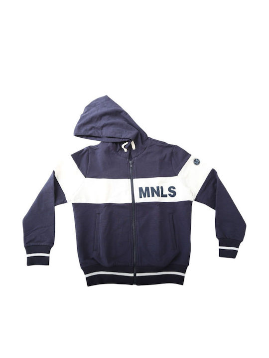 Kids' Casual Jacket with Hood Navy Blue