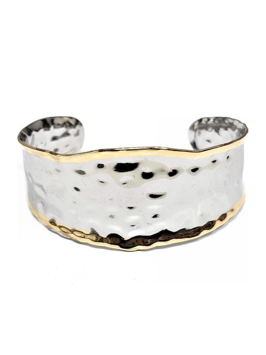 Isay Collection Damen Armband Handschellen aus Stahl Vergoldet