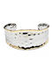 Isay Collection Damen Armband Handschellen aus Stahl Vergoldet