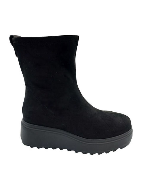 MTNG Women's Ankle Boots Platform Black