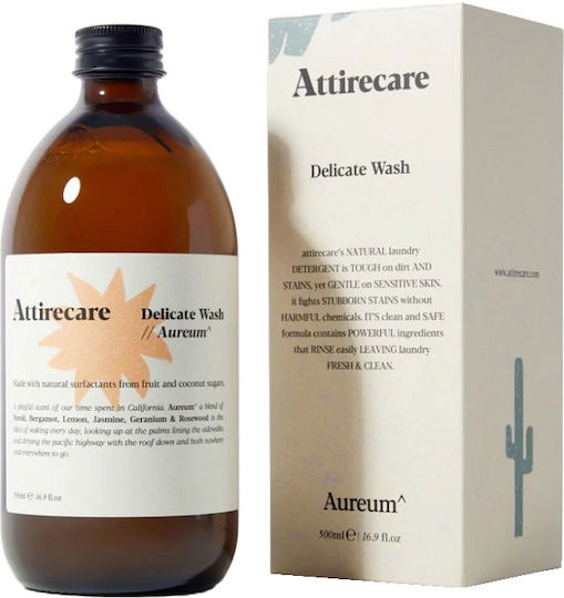 Attirecare Delicate Wash Aureum Liquid Detergent for Sensitive Clothes 500ml (20 Measuring Cups)