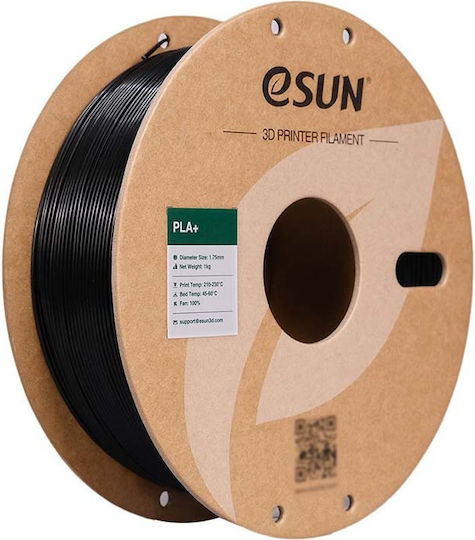 Esun PLA+ 3D Printer Filament 3.0mm Μαύρο 1kg 1τμχ (Spool)