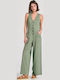 Women's Sleeveless One-piece Suit Hunter Green