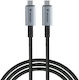 Verbatim Regular / Braided USB 4 Video Cable USB-C Male - USB-C 240W PD Black 1.2m 31847