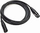 Cable XLR male - XLR female Μαύρο 3m (KDB-04768)