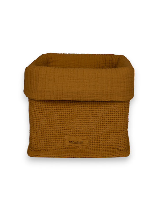 Nobodinoz Wabi Sabi Decorative Basket Fabric Brown