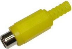 Rca Θηλυκο Καλωδιου Id5mm Νικελ Πλαστικο Κιτρινο Rj228n Ultimax Τεμάχια:10 01.099.0132