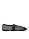 Synthetic Leather Ballerinas Black