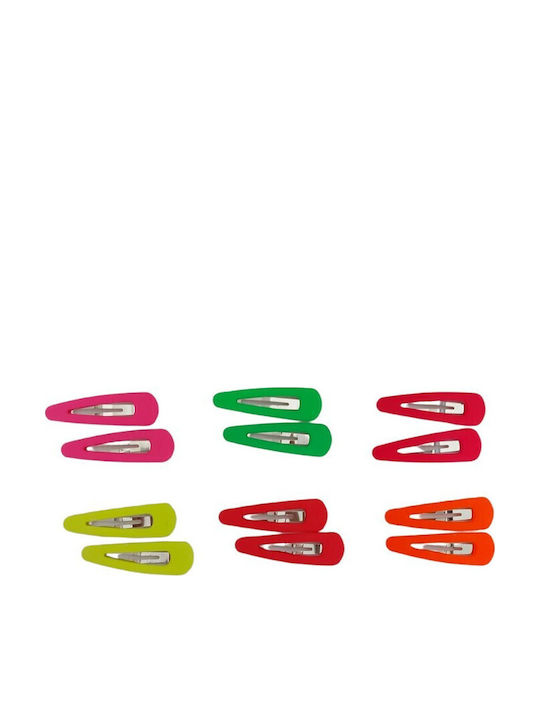 Ro-Ro Accessories Set of Kids Hair Clips with Bobby Pin in Red Color 2pcs