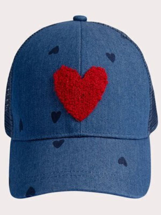 Dpam Kids' Hat Jockey Fabric Blue
