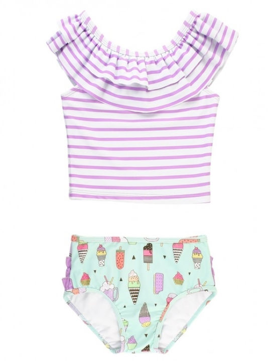 Ruffle Butts Детски Бански Бикини Purple