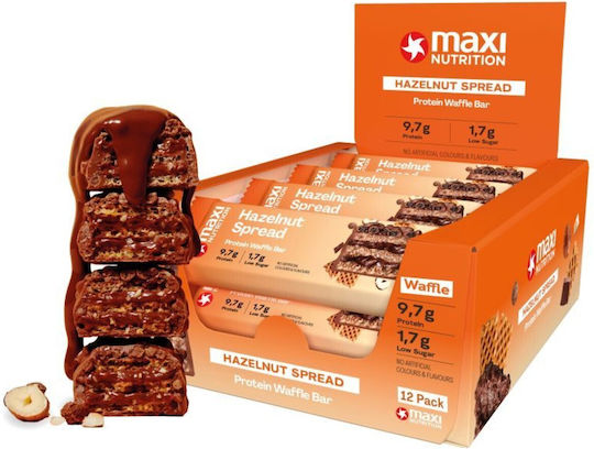 MaxiNutrition Protein Waffle Bar Блокчета Протеин с Вкус Hazelnut Spread 12x39гр