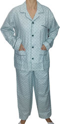 Thomas Men's Winter Pajamas Set Print mint