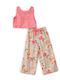 Set pentru copii cu pantaloni Vară 2buc Pink