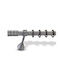 Enis by Domus Metallisch Vorhangstange Ριγωτό Doppel mit Schiene Φ25mm 160cm Ice cream