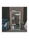 Βιβλιοθήκη Valero Green-white 60x29.6x120εκ.