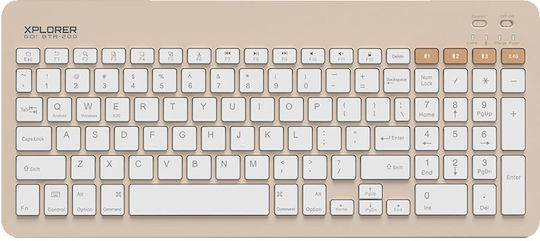 Alcatroz XPLORER GO! Wireless Bluetooth Keyboard Only for Tablet English US Sand