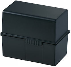 Han Kartenhalter A5 Geschlossen 400 Karten Schwarz 21 x 8,5 x 16,5 cm 975-13