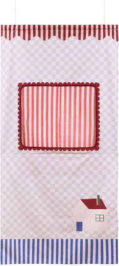 Vibes Υφασμάτινο Κρεμαστό Κουκλοθέατρο Lilac Checks Sweet Home