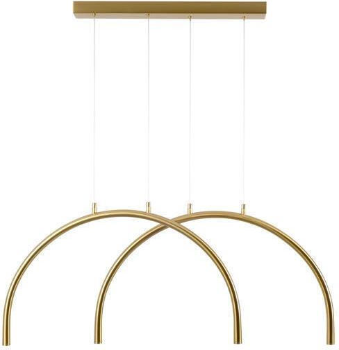 Eurolamp Apsis LED Κρεμαστό Φωτιστικό Μπρούτζινο 84x33x33εκ.