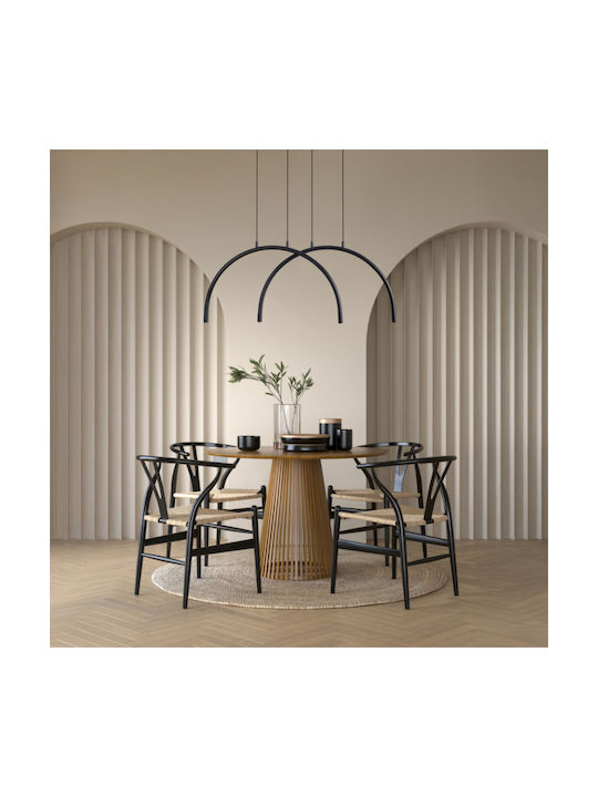 Eurolamp Apsis Pendant Light Black 84x33x33cm