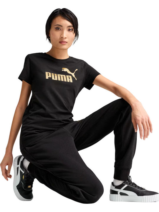 PUMA Metallic No 1 T-Shirt Μαύρο