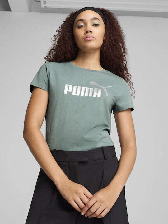 PUMA Logo T-Shirt Grün