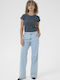 Γυναικείο Jean Παντελόνι σε Loose Εφαρμογή Light Blue