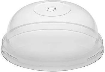 Куполни капаци PET прозрачни Ø90mm с малък отвор, пакет от 100 бр. Intertan Q4950x8 00020005