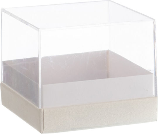 Weiße Plexiglas-Geschenkbox 12x12x10cm Rt213 Nv-7130213-weiß