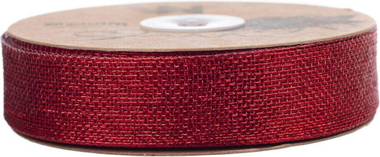 Metallic Mesh Ribbon Red 25mm 40813-114 Nv-7221141-red