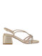 Carmen300 Sandals with Strass Gold