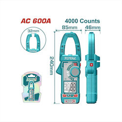 Total Αμπεροτσιμπίδα Ψηφιακή 4A AC TMT766001 True RMS Total Αμπεροτσιμπίδα Ψηφιακή 4A AC TMT766001 True RMS