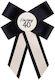 Insignă "happy 40" Crem Negru