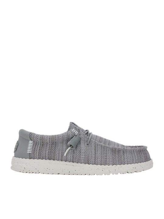 Wally Stretch Sox Велур Мъжки мокасини в Сив цвят