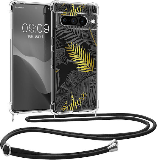 KWmobile Crystal Umschlag Rückseite Silikon mit Band Mehrfarbig (Google Pixel 7 Pro)