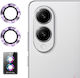 Enkay Hat-prince Camera Protection Tempered Glass Purple for the Samsung Galaxy S25 Edge