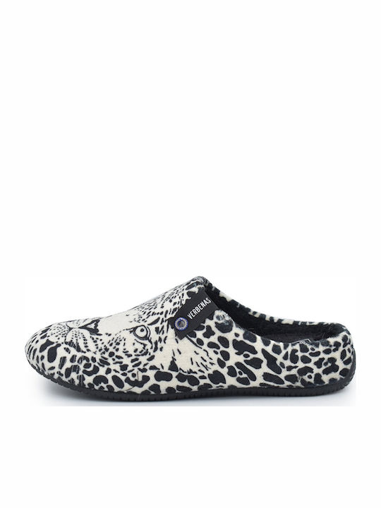 Anatomische Damen Hausschuhe Leopardo