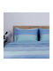 White Fabric Darby Σετ Σεντόνια Υπέρδιπλα 235x270εκ. Μπλε (4τμχ)