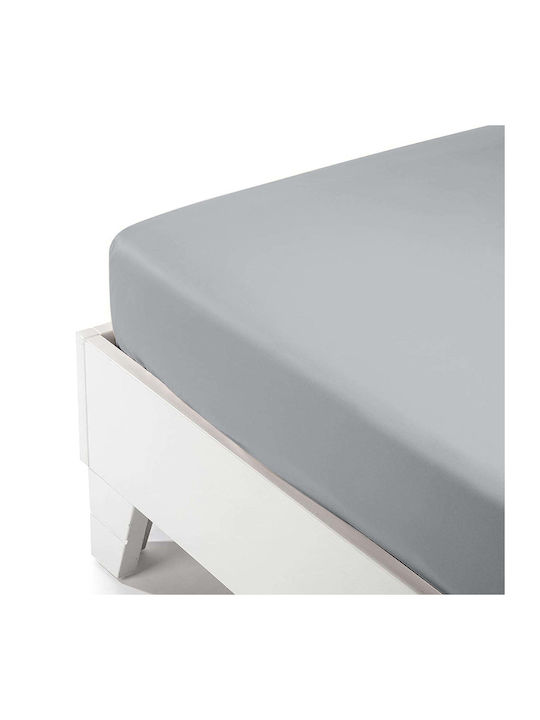 White Fabric Sheet Super-Double with Elastic 16...