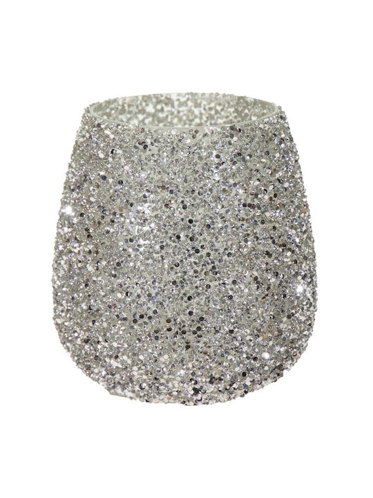 Art et Lumiere Candle Holder Glass in Silver Co...