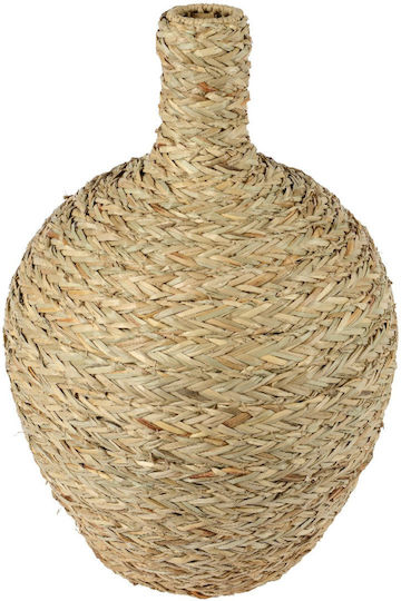 Kaemingk Βάζο Ψάθινο Μπεζ Φ37xΥ52cm