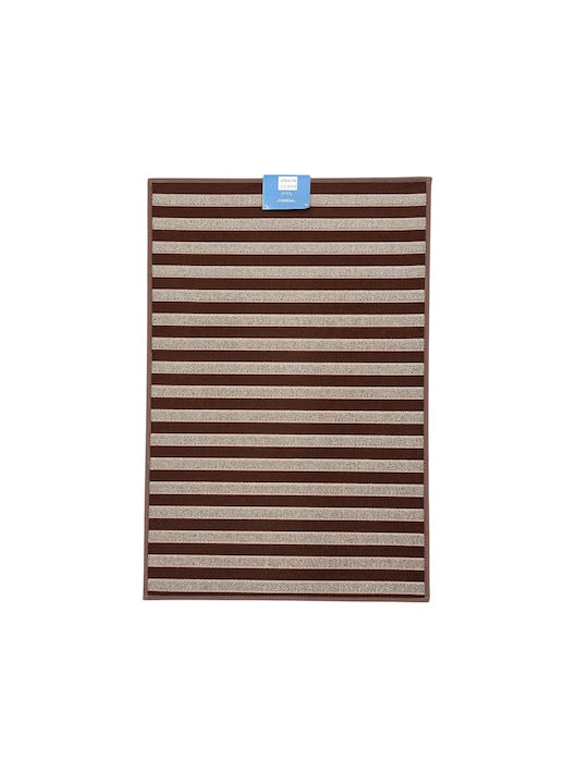 My Home Luxury Kitchen Mat Runner with Anti-slip Underlay Coffee 60x150εκ.