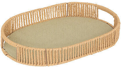 Atmosphera Διακοσμητικός Δίσκος Rattan Οβάλ 35x25x5.7cm