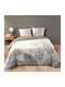 Duvet Cover Set Cotton Queen with 2 Pillowcases 240x220 L-c Bastille Bastille